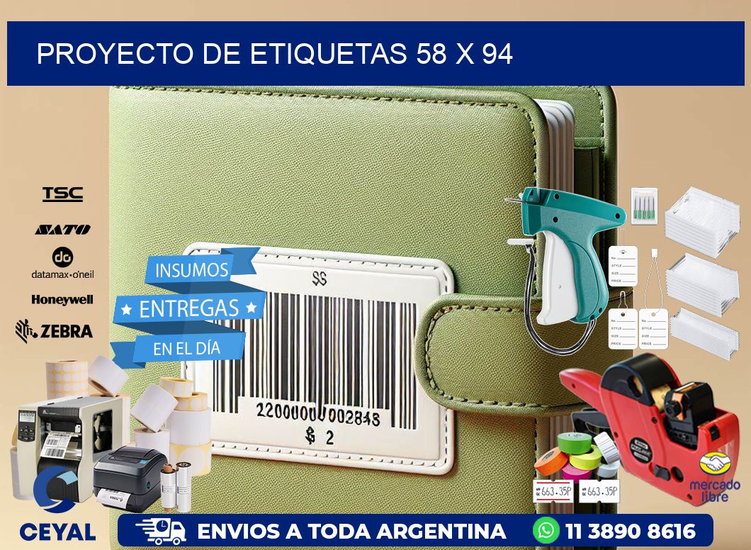 Proyecto de etiquetas 58 x 94