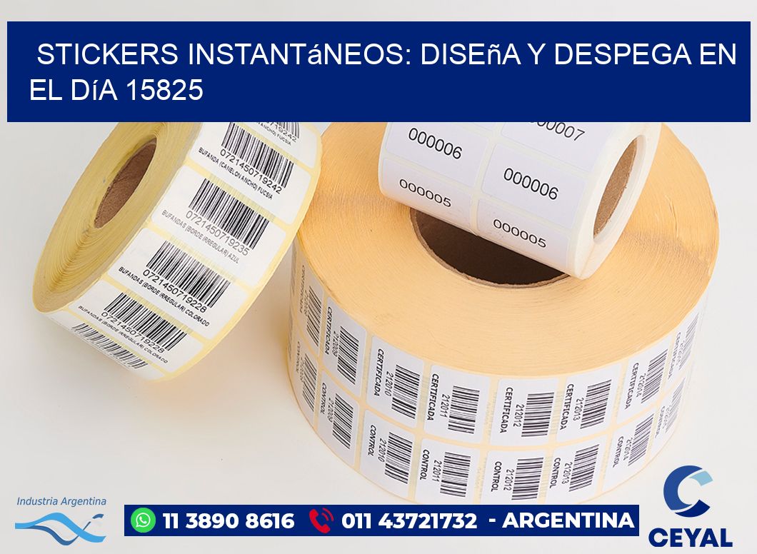 Stickers Instantáneos: Diseña y Despega en el Día 15825