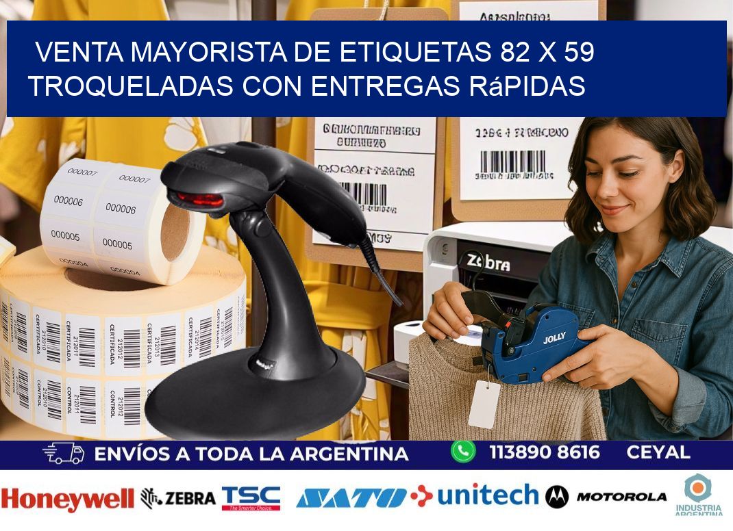 Venta mayorista de etiquetas 82 x 59 troqueladas con entregas rápidas