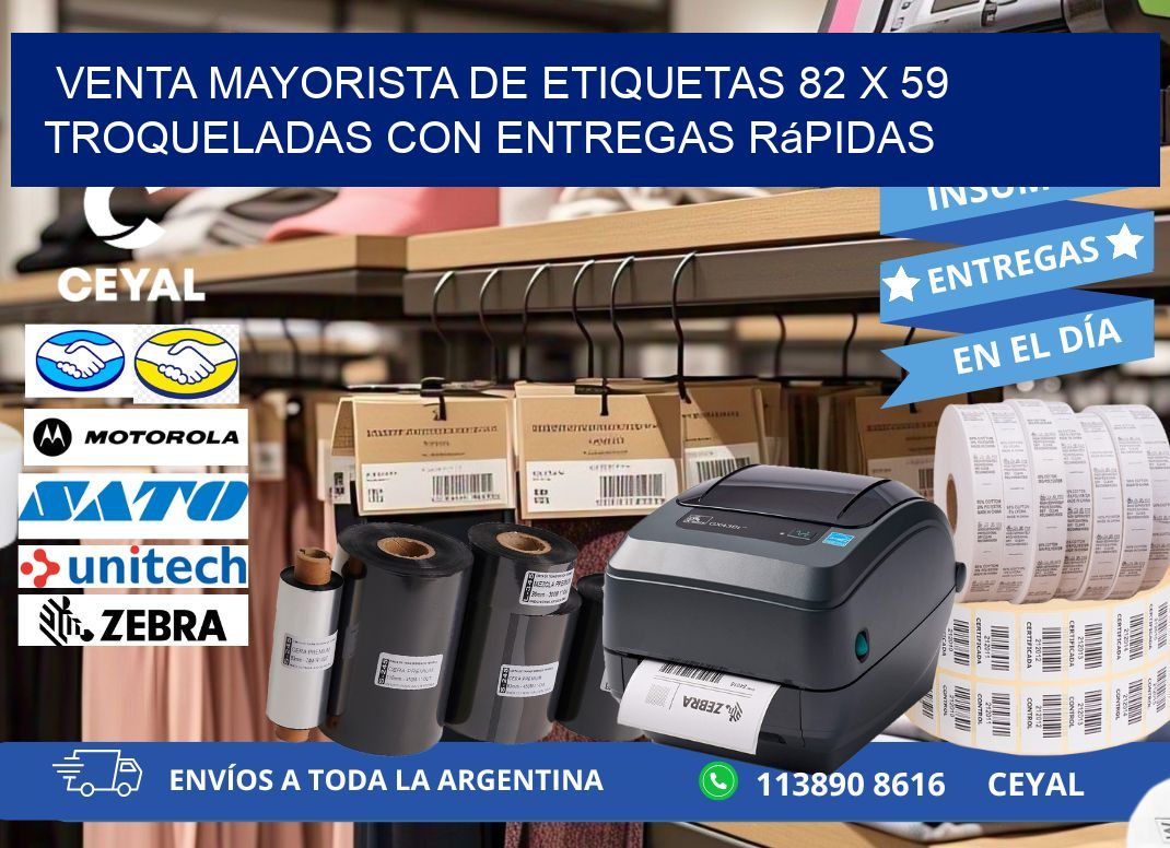 Venta mayorista de etiquetas 82 x 59 troqueladas con entregas rápidas