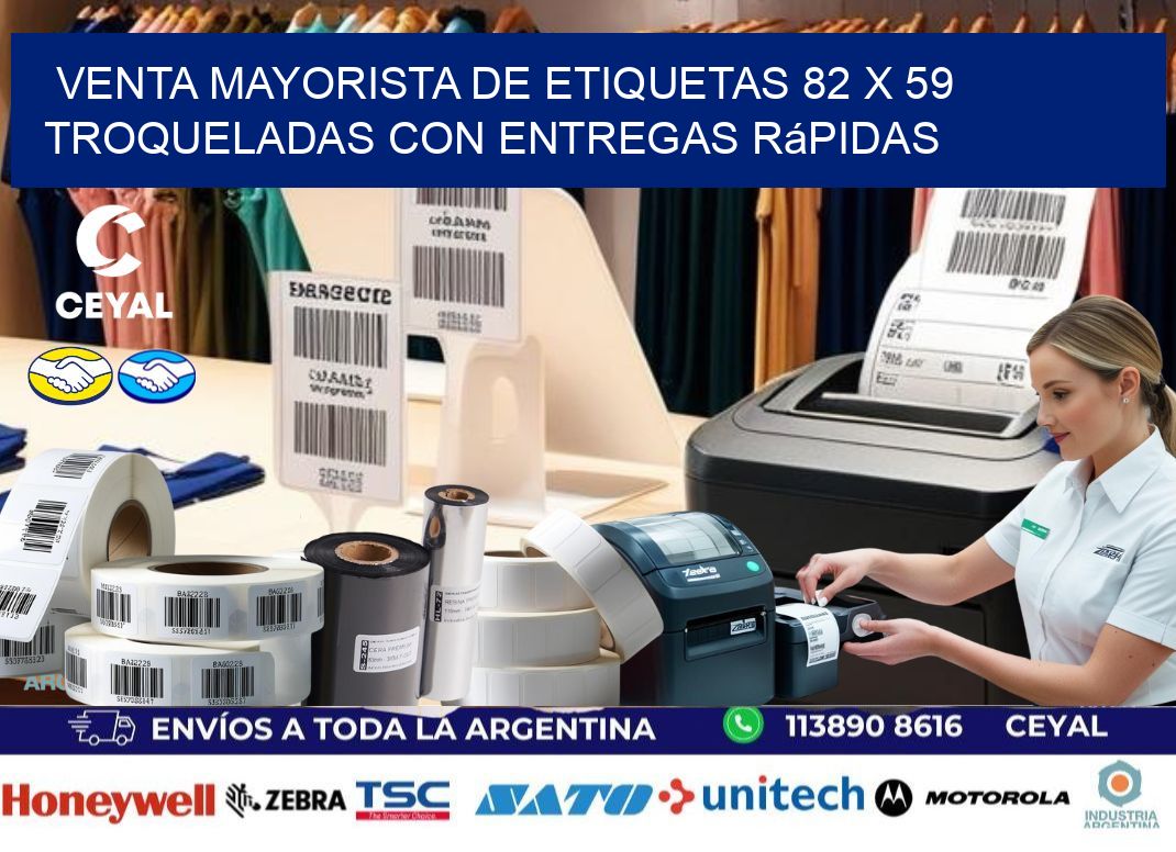 Venta mayorista de etiquetas 82 x 59 troqueladas con entregas rápidas
