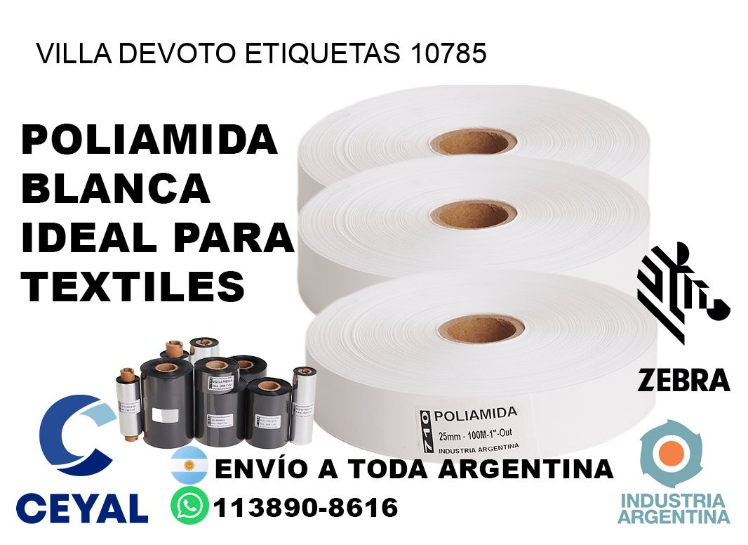 Villa Devoto etiquetas 10785