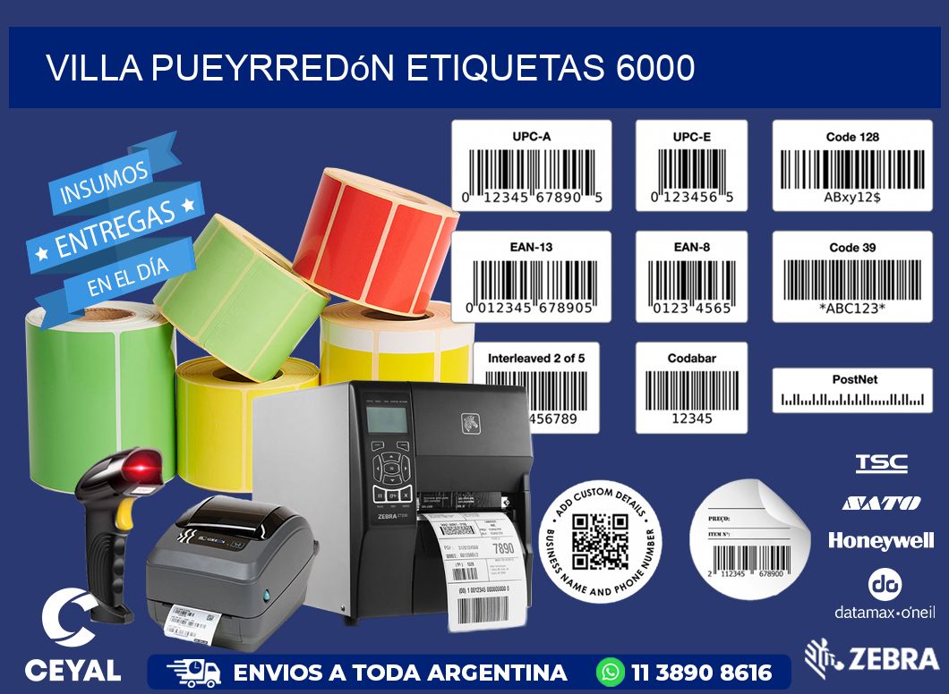 Villa Pueyrredón etiquetas 6000