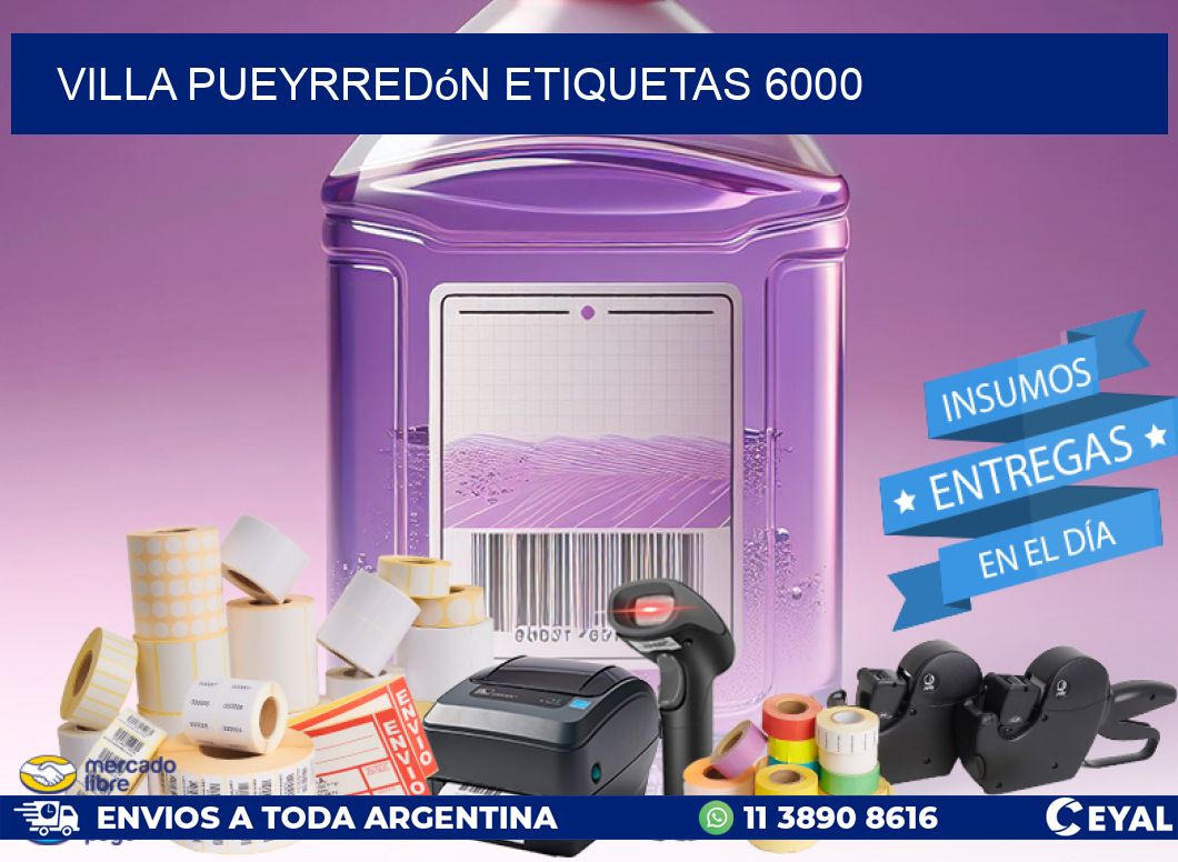 Villa Pueyrredón etiquetas 6000
