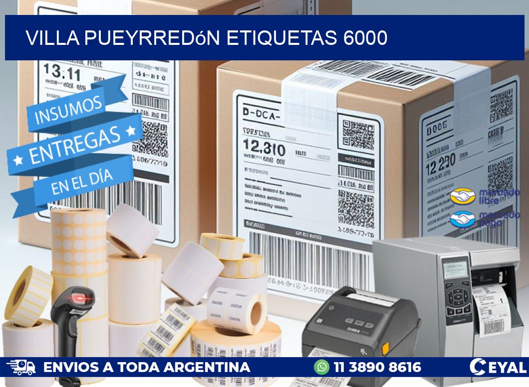 Villa Pueyrredón etiquetas 6000