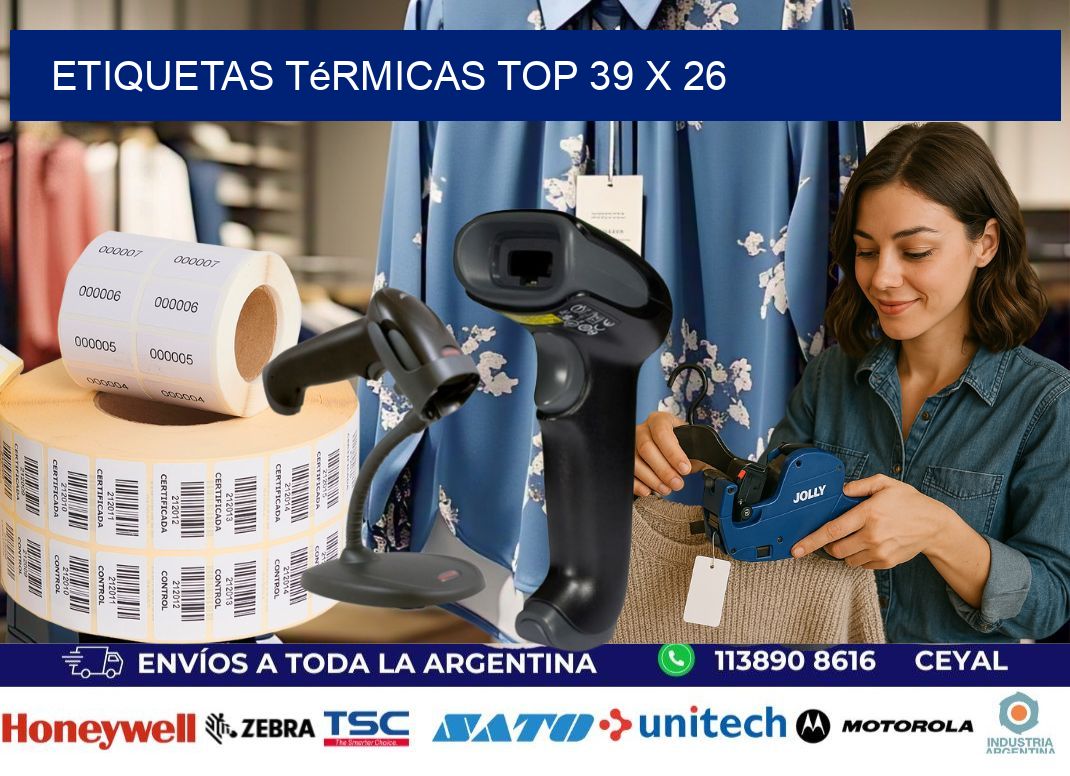 etiquetas Térmicas top 39 x 26
