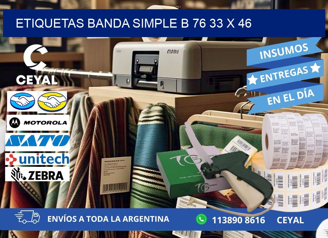 etiquetas banda simple b 76 33 x 46