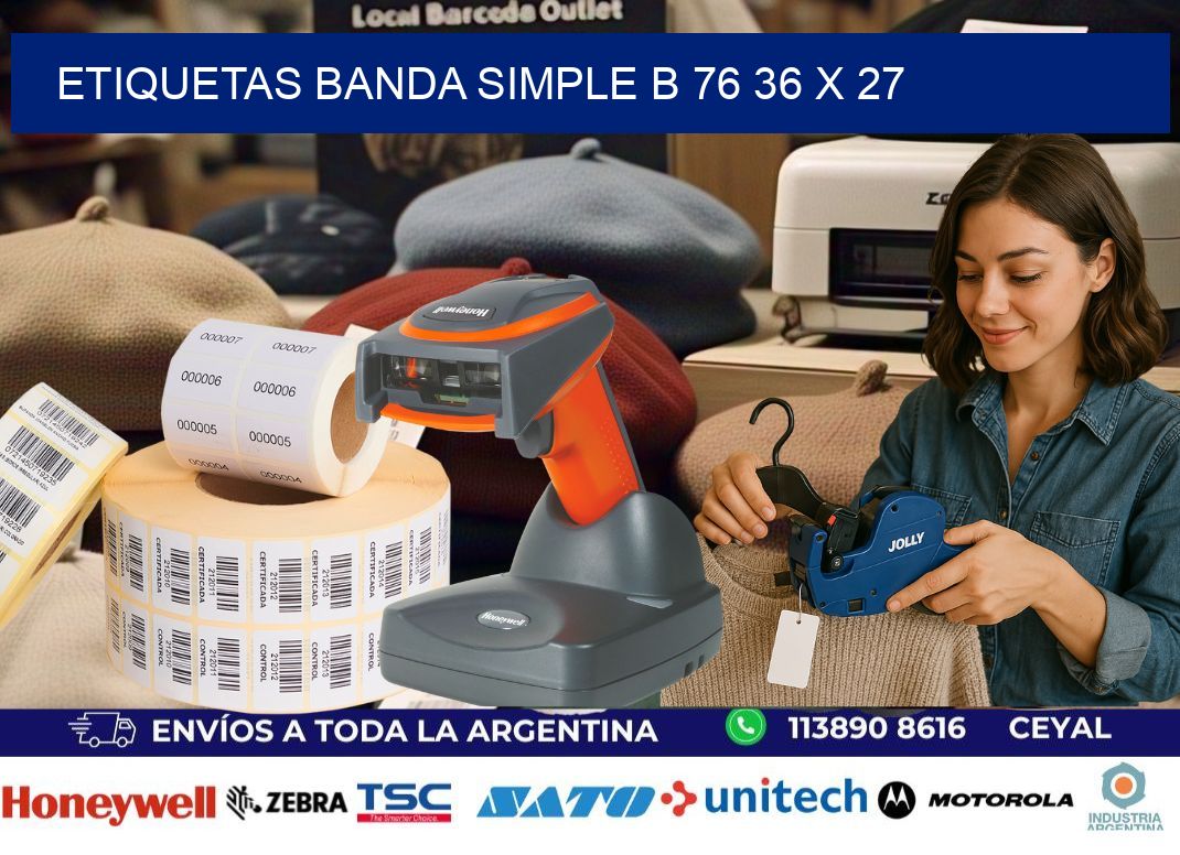 etiquetas banda simple b 76 36 x 27