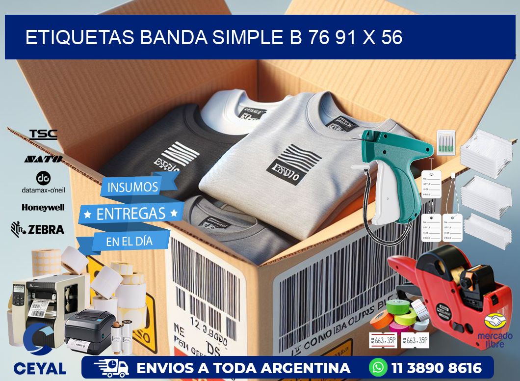 etiquetas banda simple b 76 91 x 56
