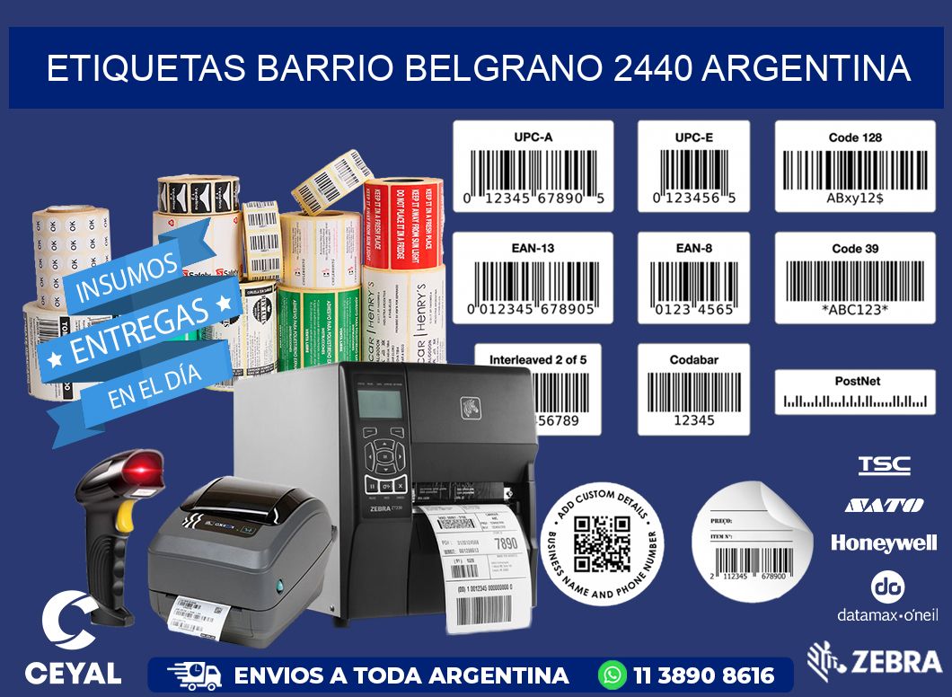etiquetas barrio belgrano 2440 argentina