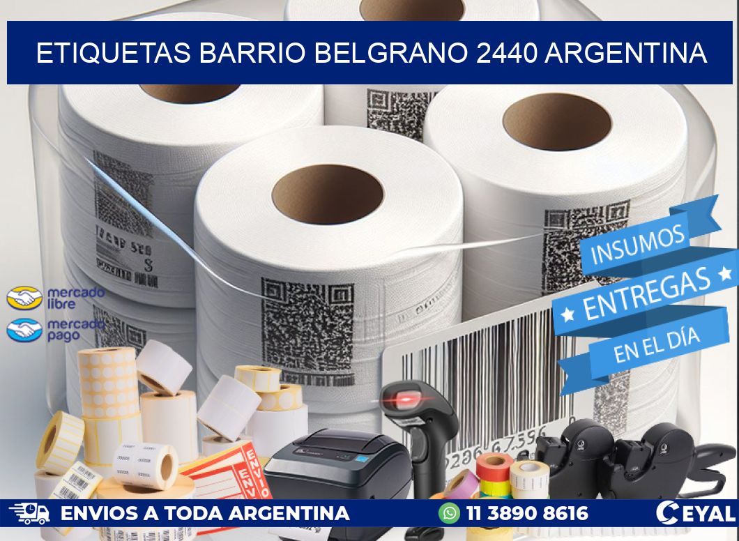etiquetas barrio belgrano 2440 argentina