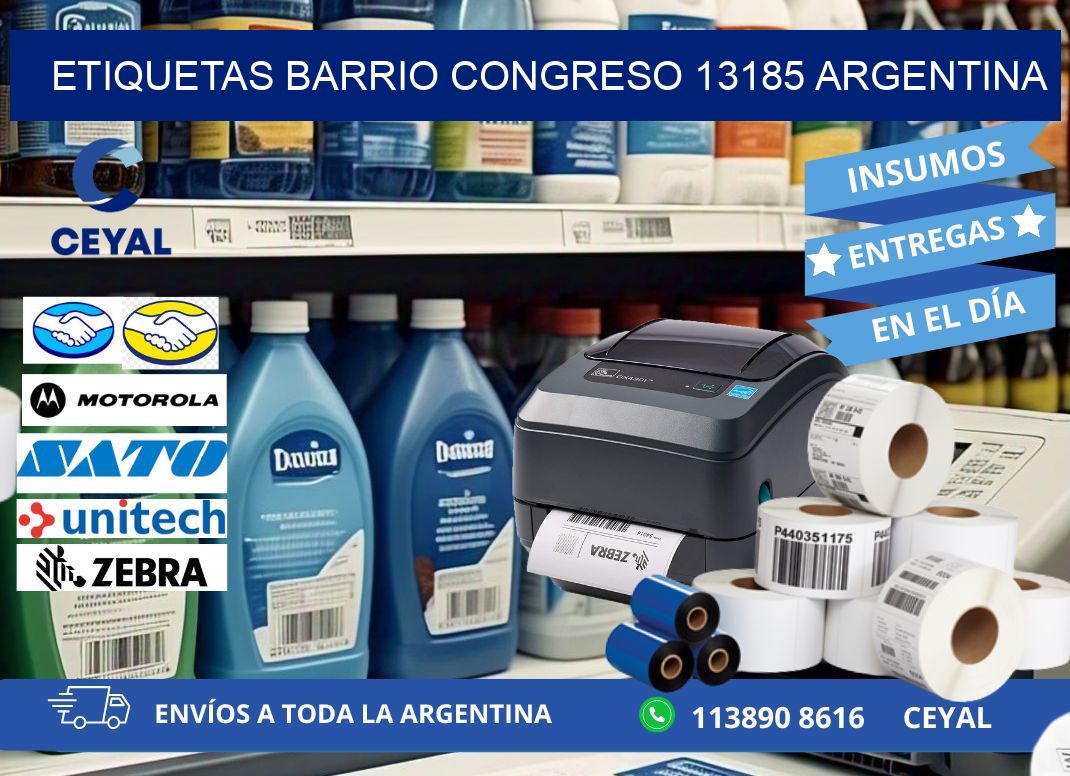 etiquetas barrio congreso 13185 argentina