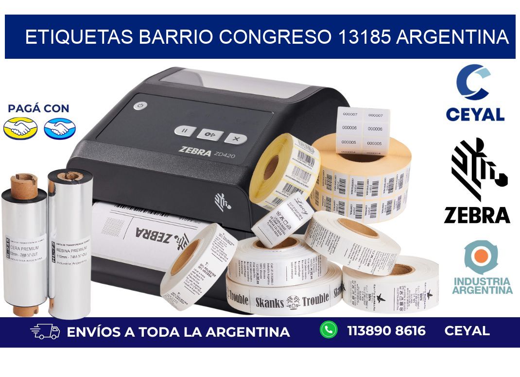 etiquetas barrio congreso 13185 argentina