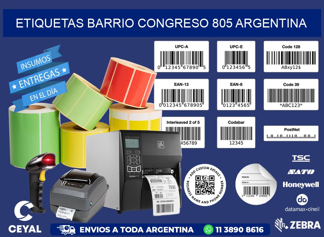 etiquetas barrio congreso 805 argentina
