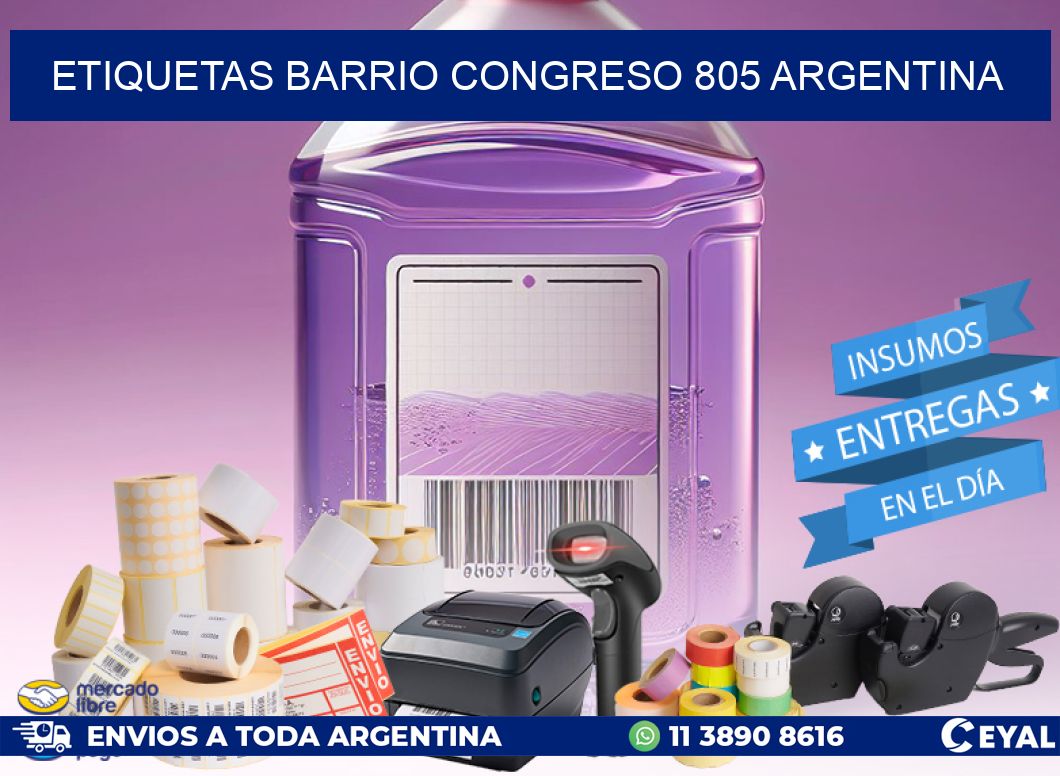 etiquetas barrio congreso 805 argentina
