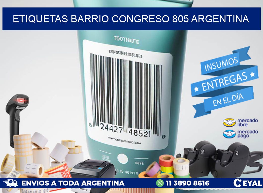 etiquetas barrio congreso 805 argentina