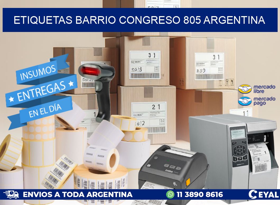 etiquetas barrio congreso 805 argentina