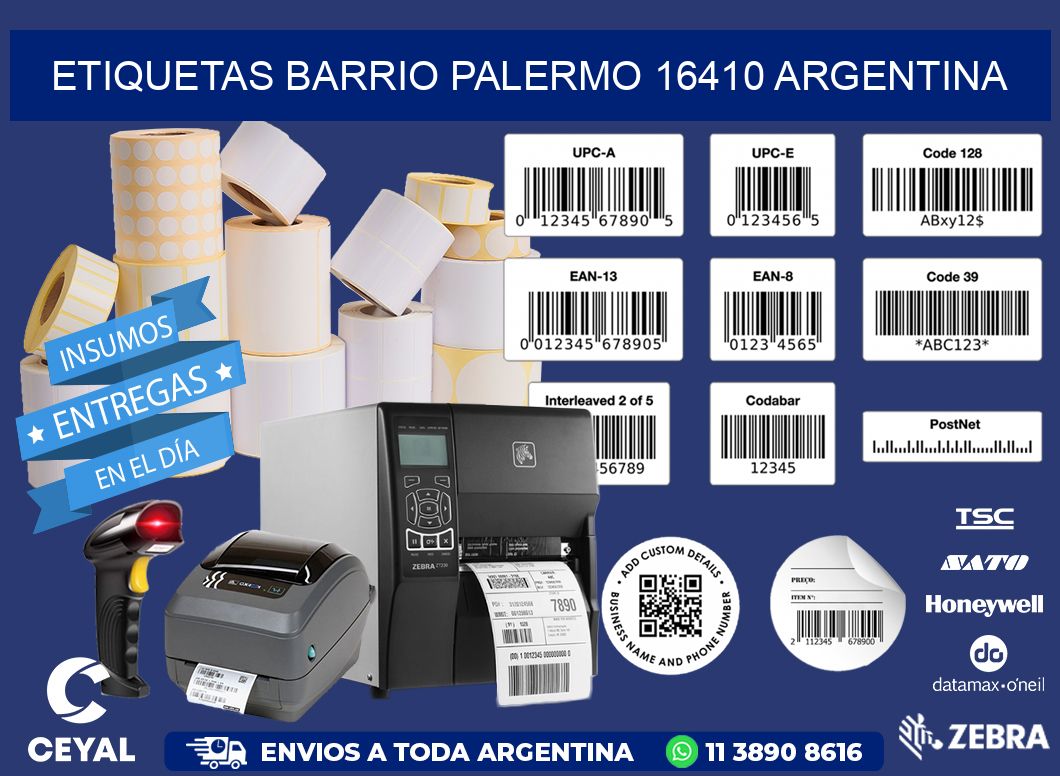 etiquetas barrio palermo 16410 argentina