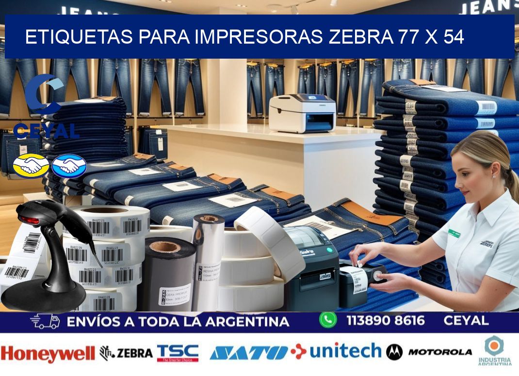 etiquetas para impresoras zebra 77 x 54