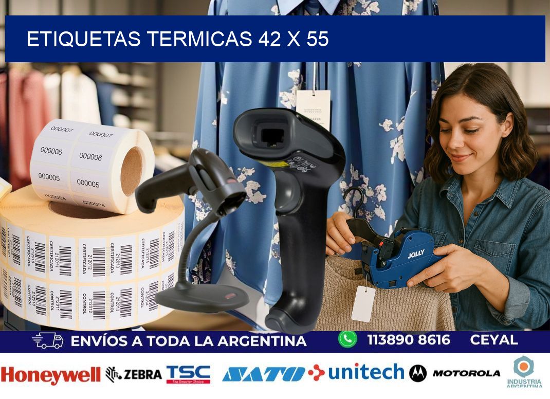 etiquetas termicas 42 x 55