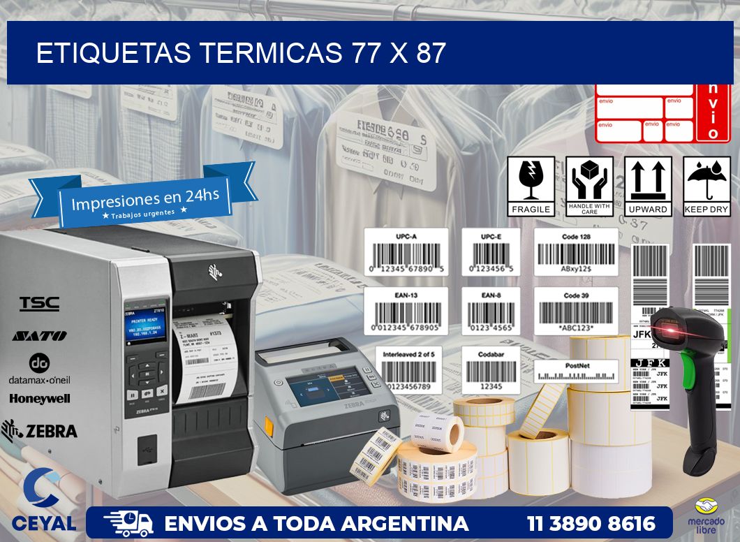 etiquetas termicas 77 x 87
