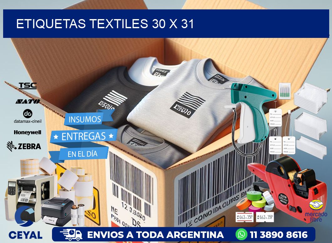 etiquetas textiles 30 x 31