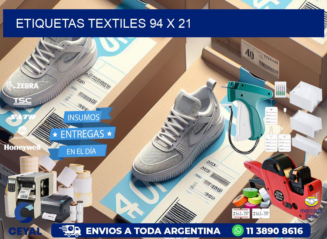 etiquetas textiles 94 x 21