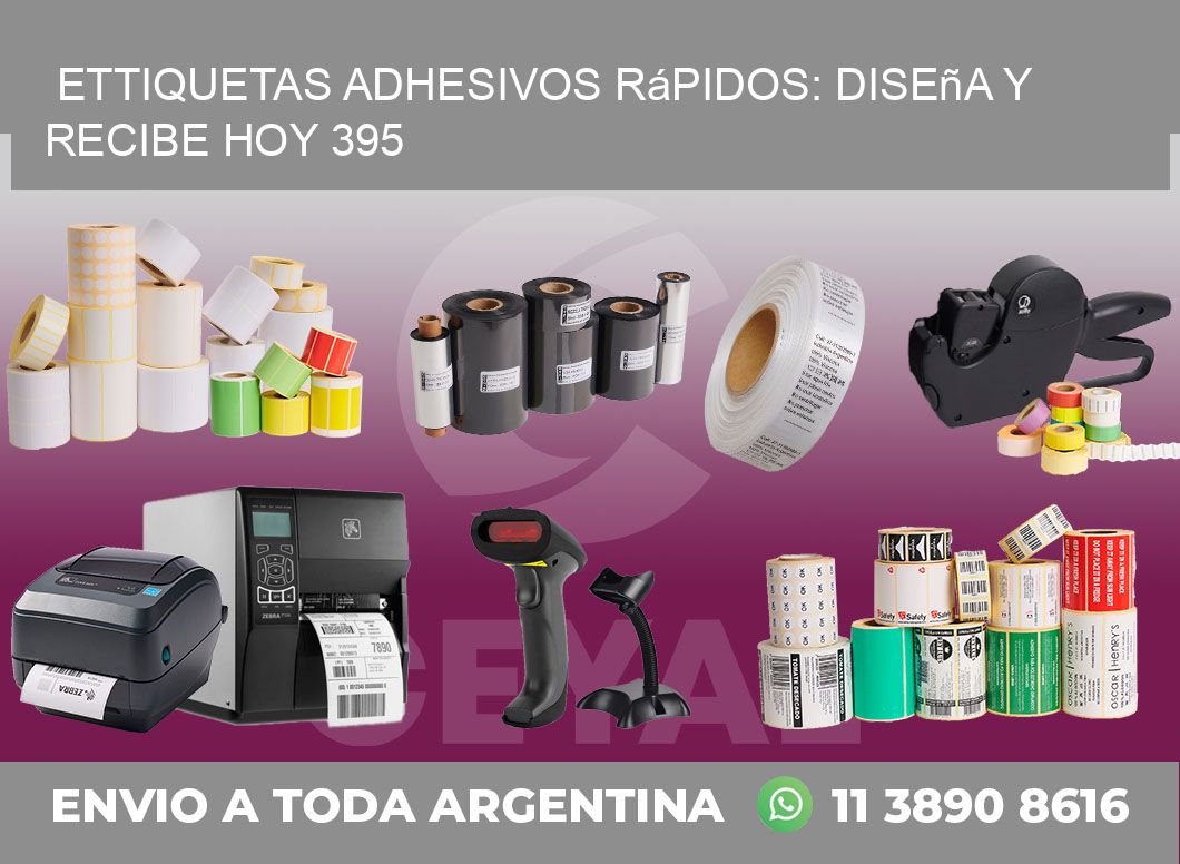 ettiquetas Adhesivos Rápidos: Diseña y Recibe Hoy 395