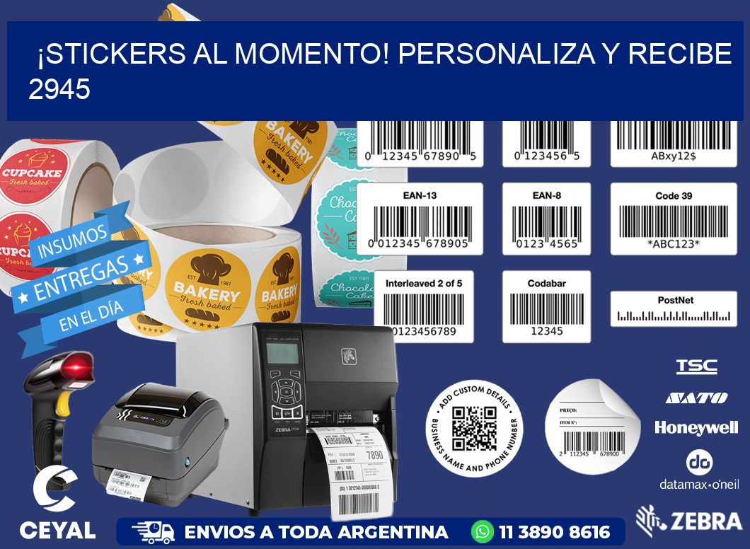 ¡Stickers al Momento! Personaliza y Recibe 2945