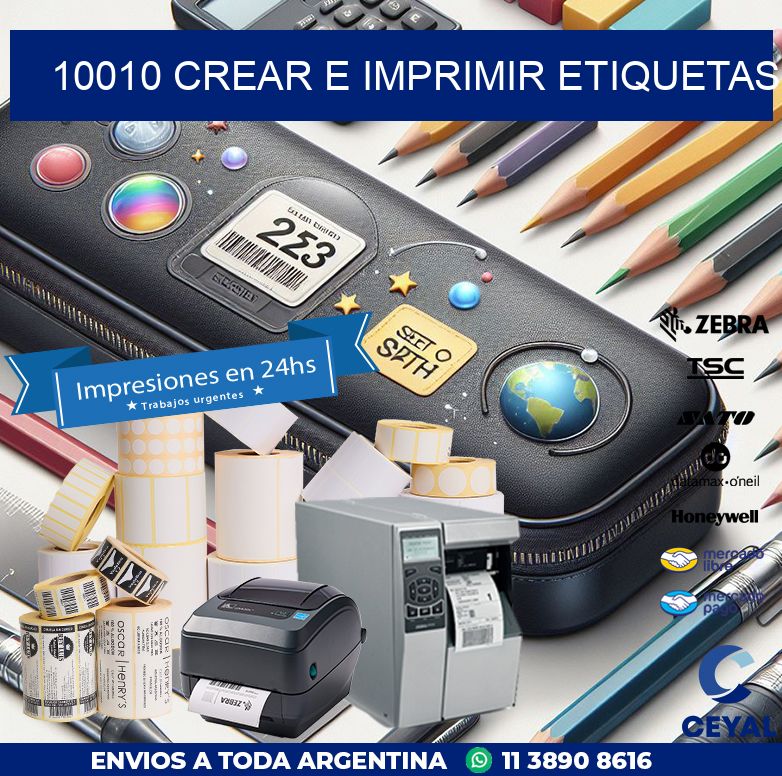 10010 Crear e imprimir etiquetas