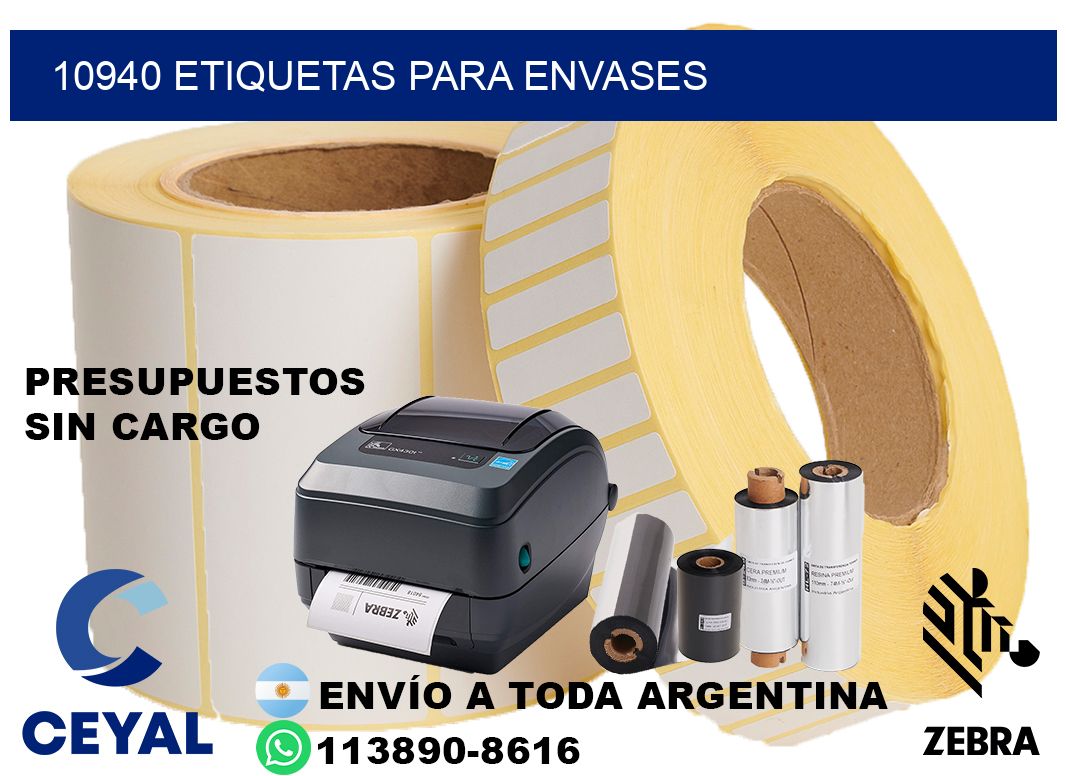 10940 Etiquetas para envases