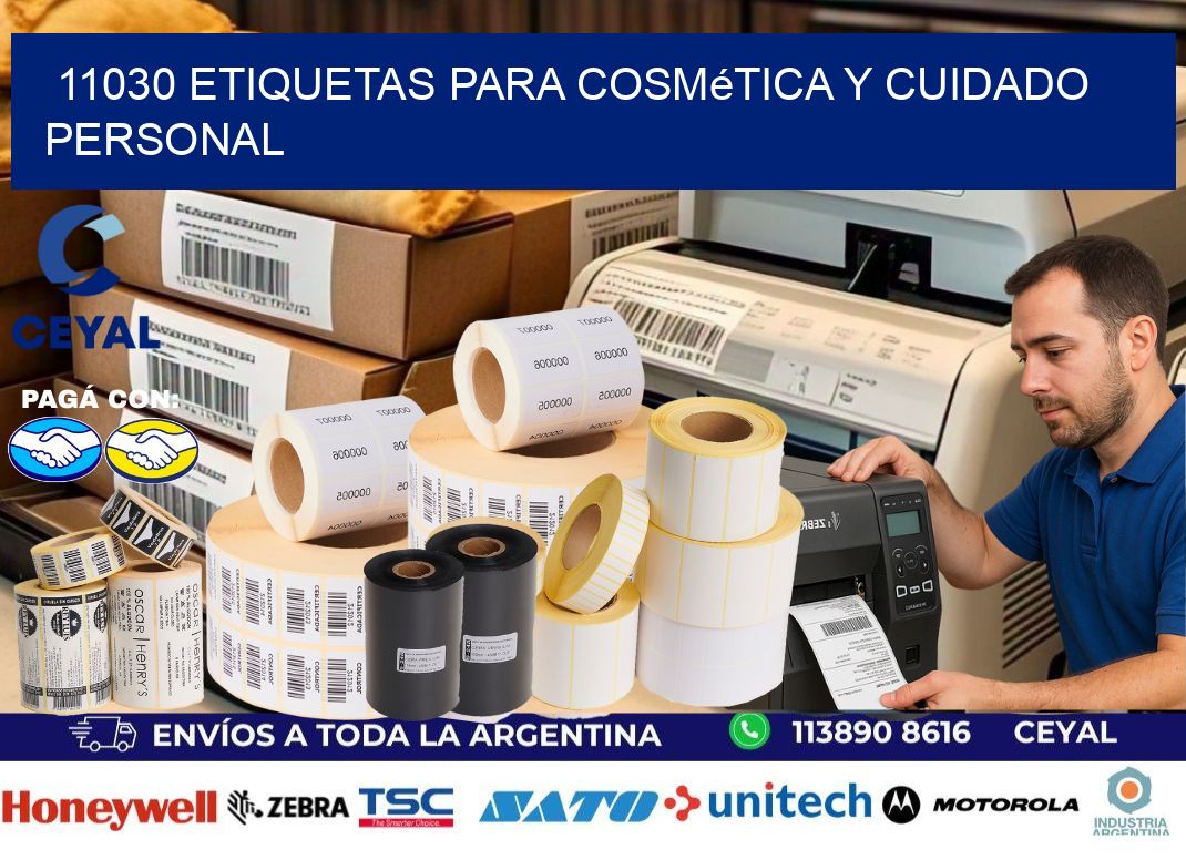 11030 Etiquetas para cosmética y cuidado personal