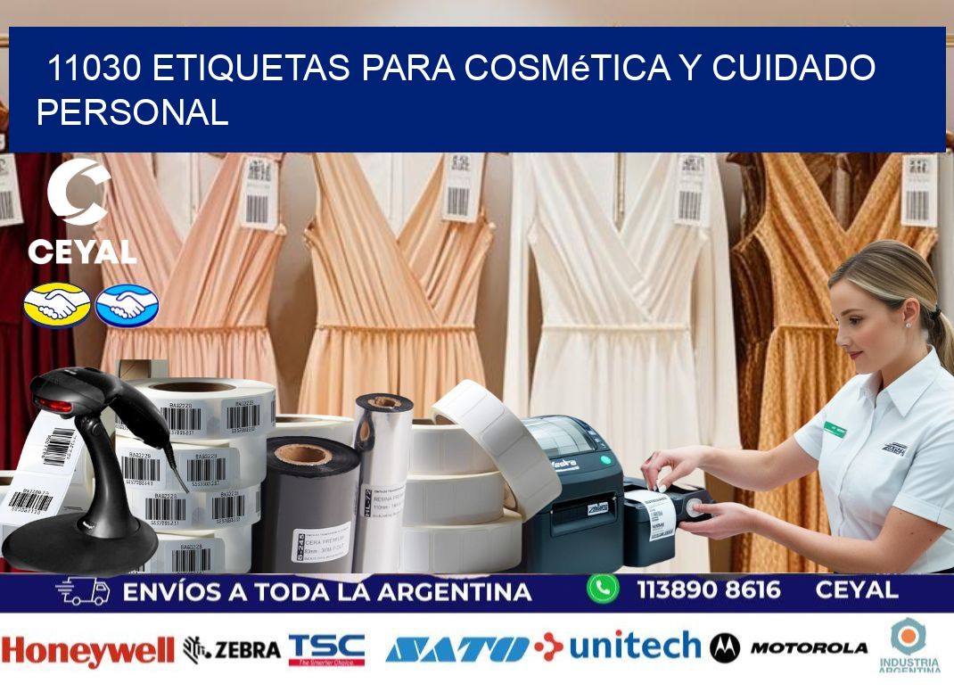 11030 Etiquetas para cosmética y cuidado personal
