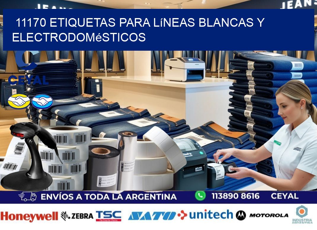 11170 Etiquetas para líneas blancas y electrodomésticos