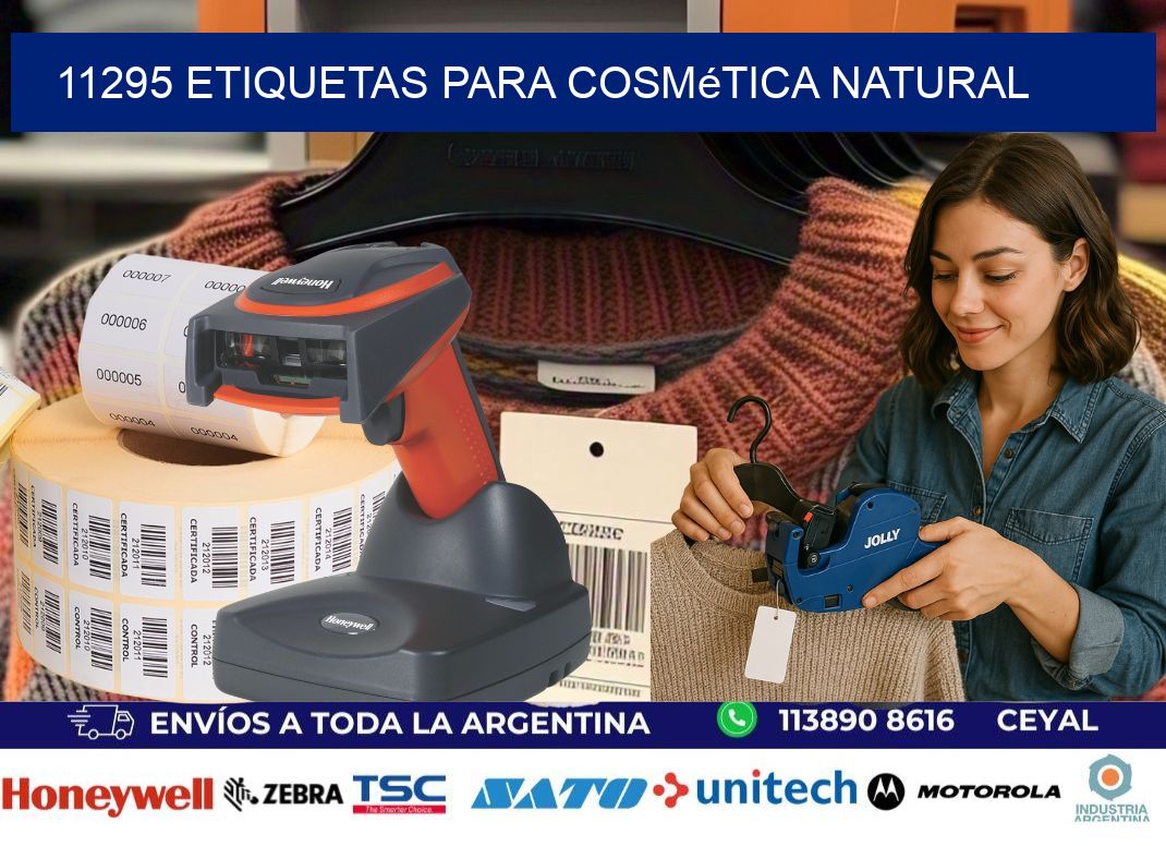 11295 Etiquetas para cosmética natural