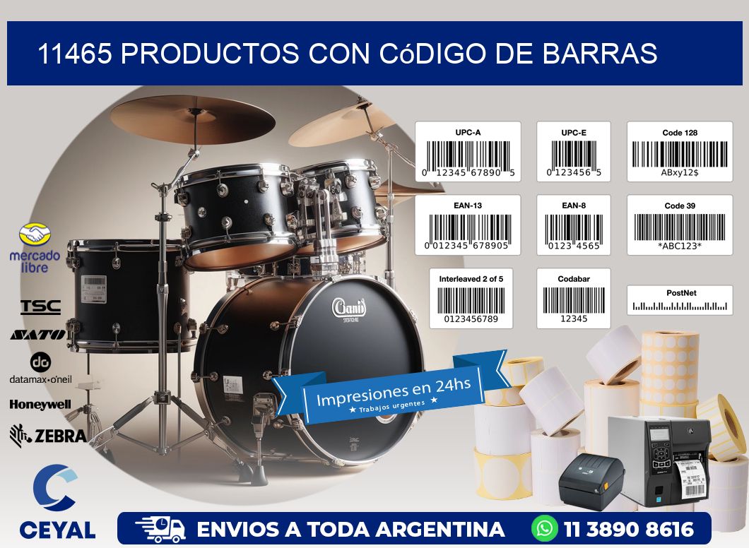11465 Productos con código de barras