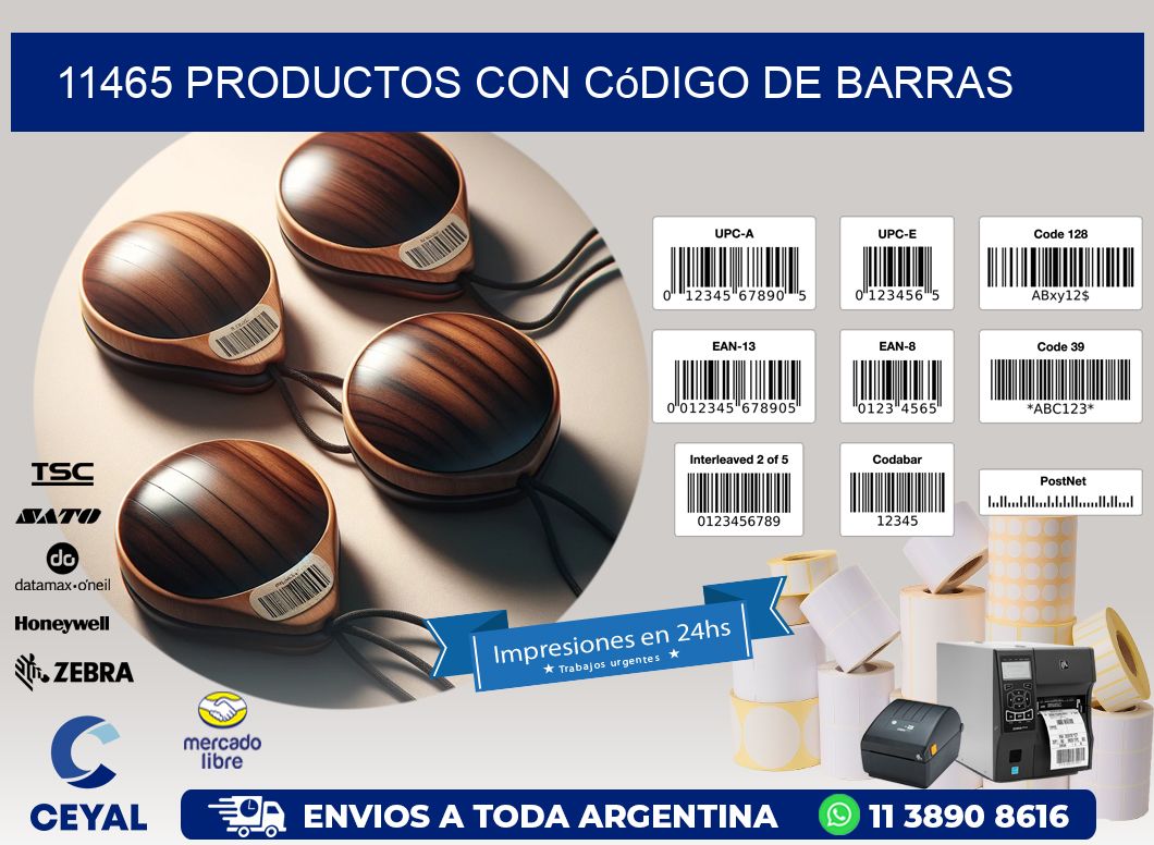 11465 Productos con código de barras