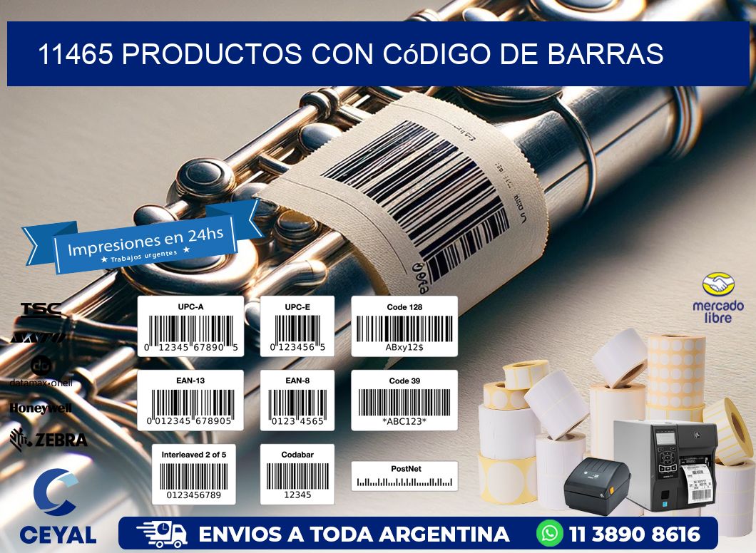 11465 Productos con código de barras