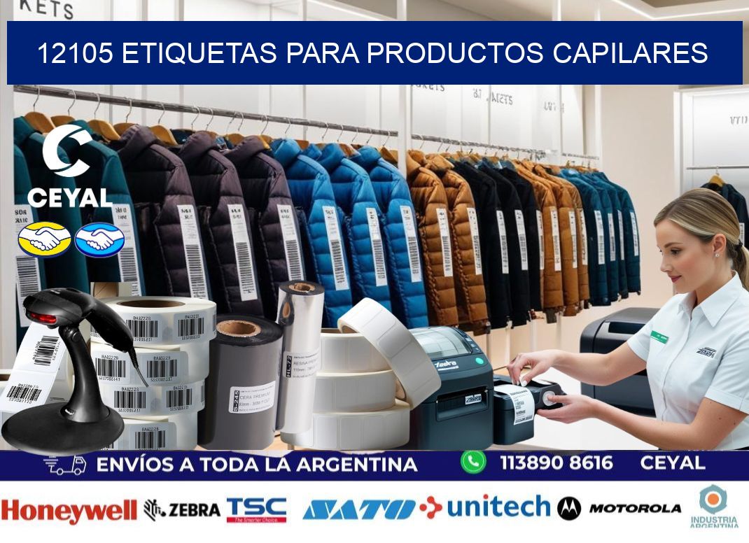 12105 Etiquetas para productos capilares