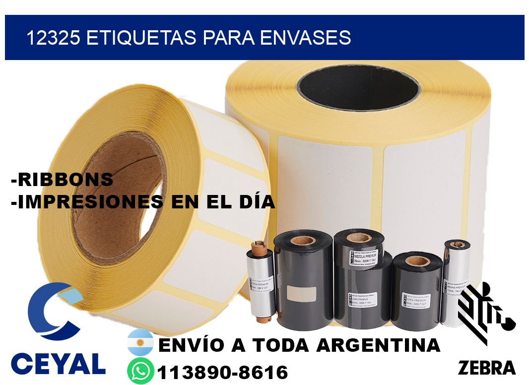 12325 Etiquetas para envases
