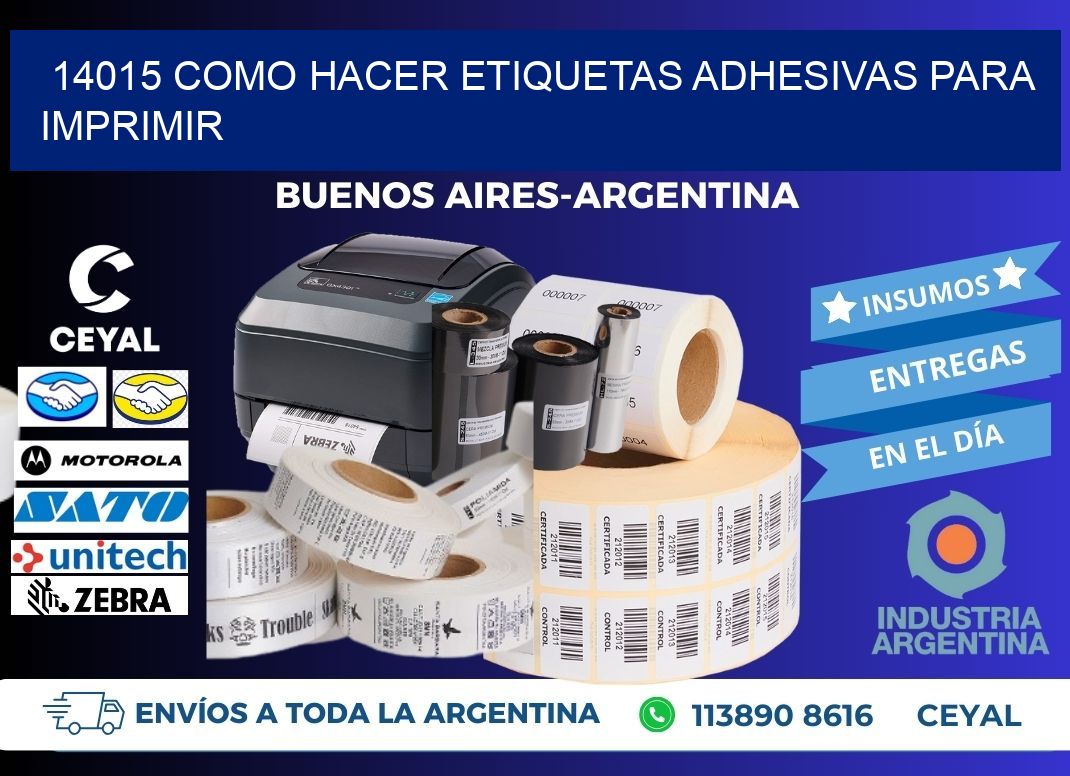 14015 Como hacer etiquetas adhesivas para imprimir