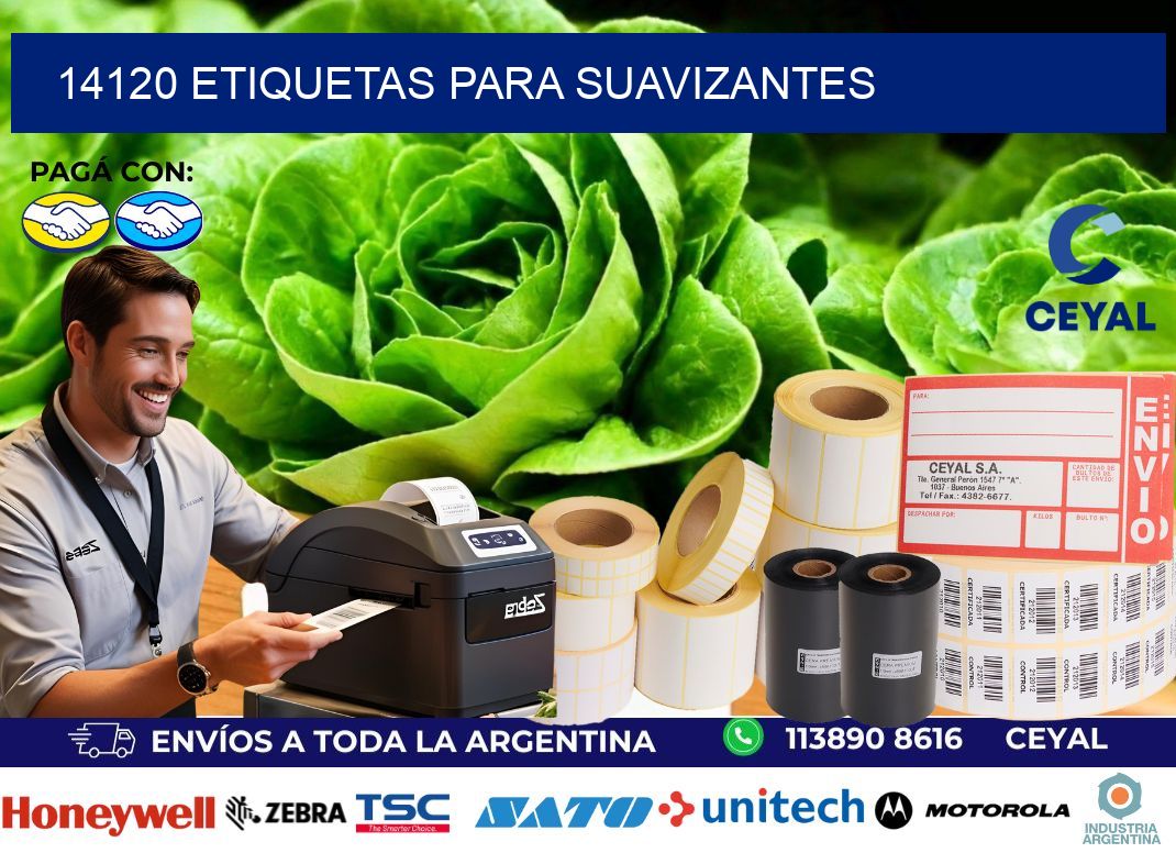14120 Etiquetas para suavizantes