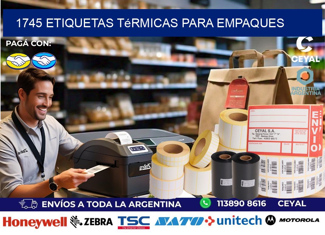 1745 Etiquetas térmicas para empaques