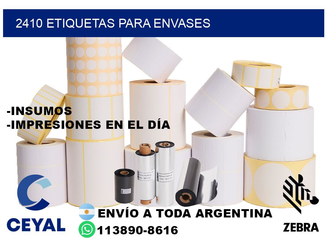 2410 Etiquetas para envases