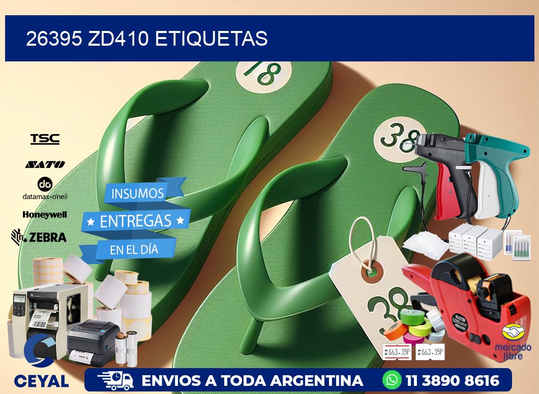 26395 ZD410 etiquetas
