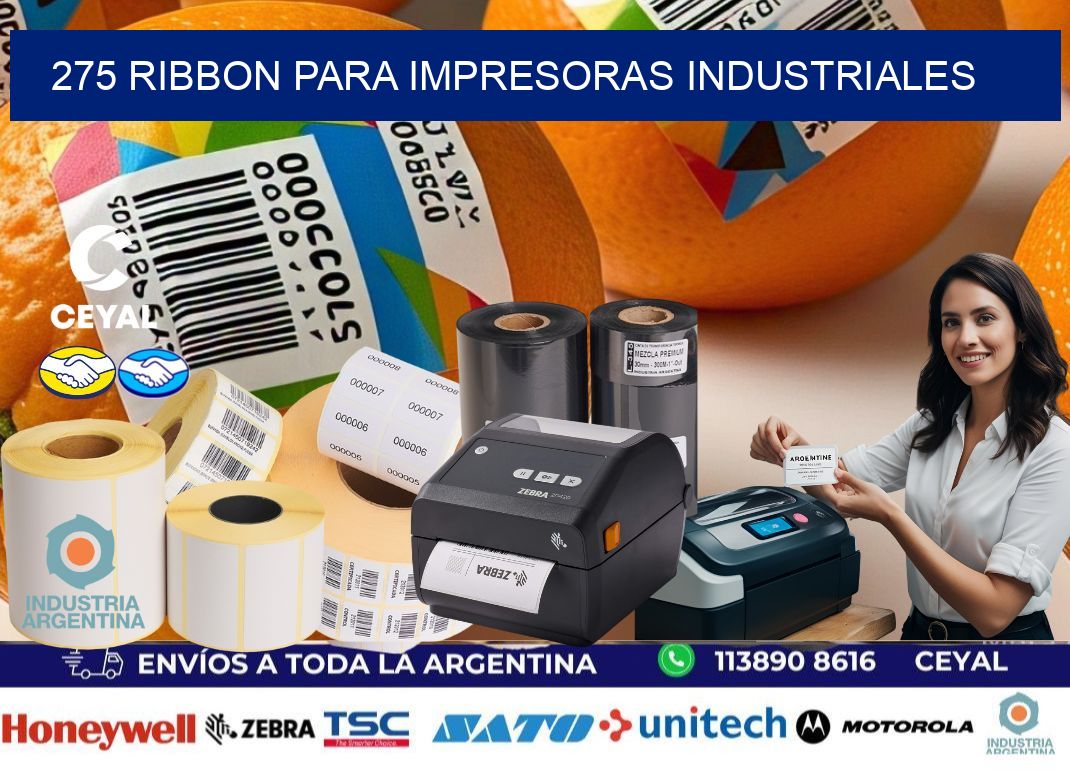 275 Ribbon para impresoras industriales