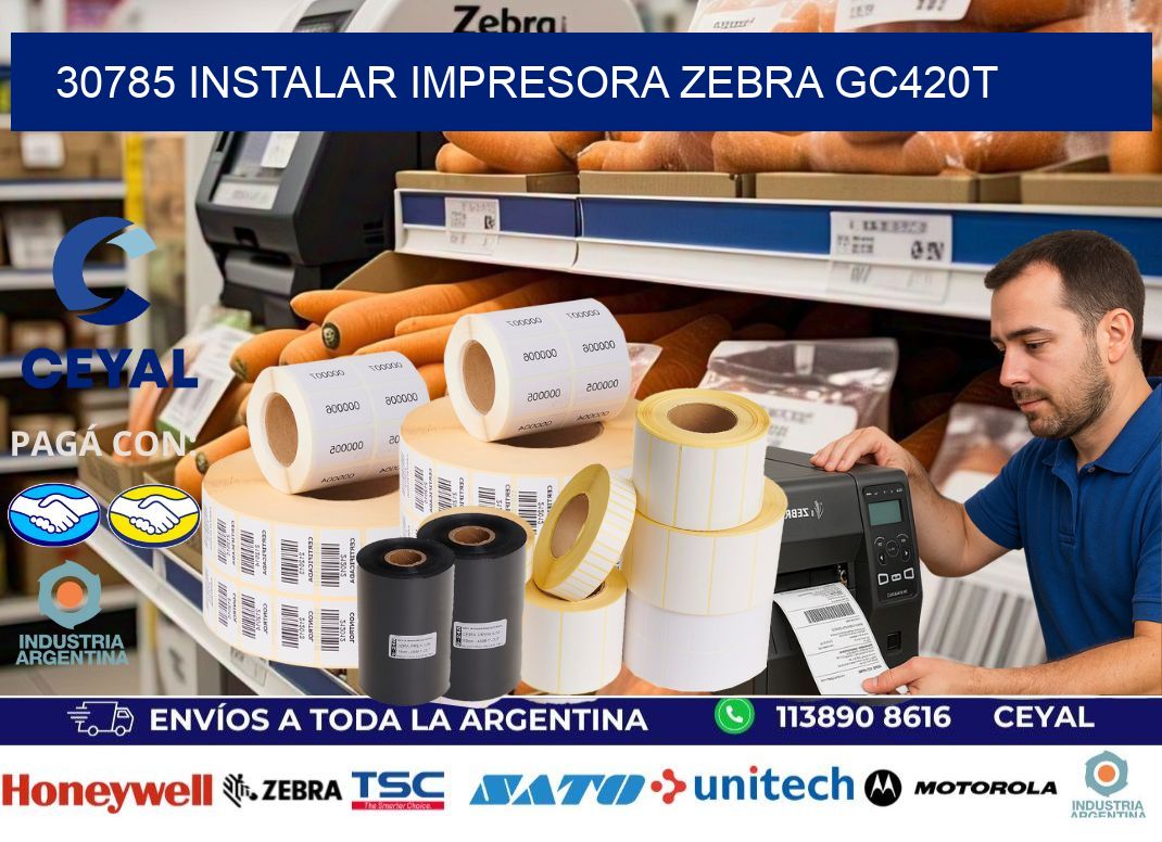 30785 Instalar impresora Zebra GC420t