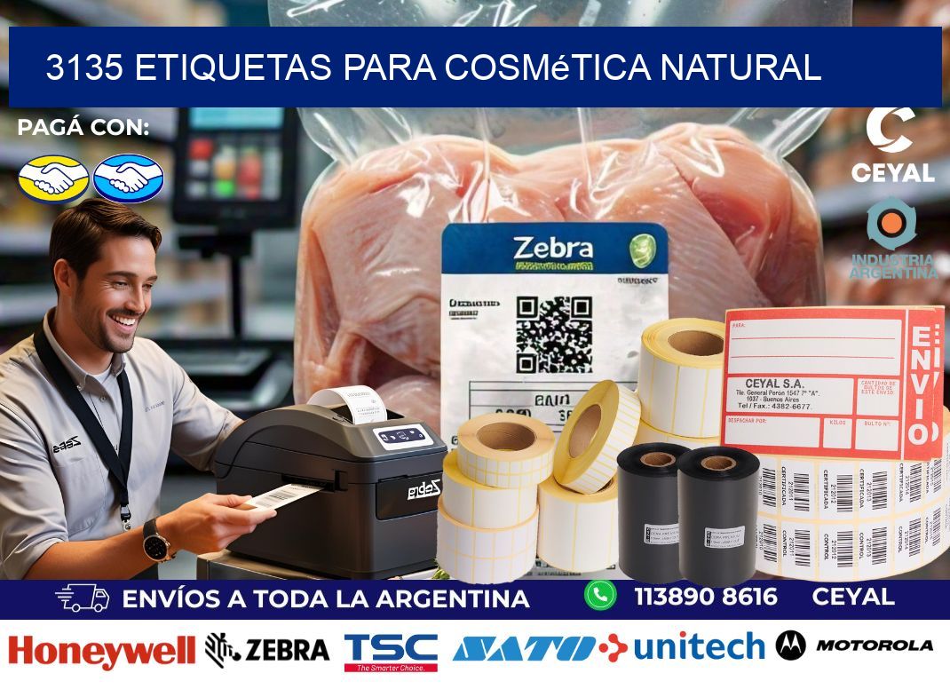 3135 Etiquetas para cosmética natural