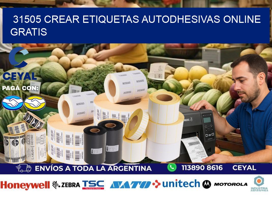 31505 Crear etiquetas autodhesivas online gratis