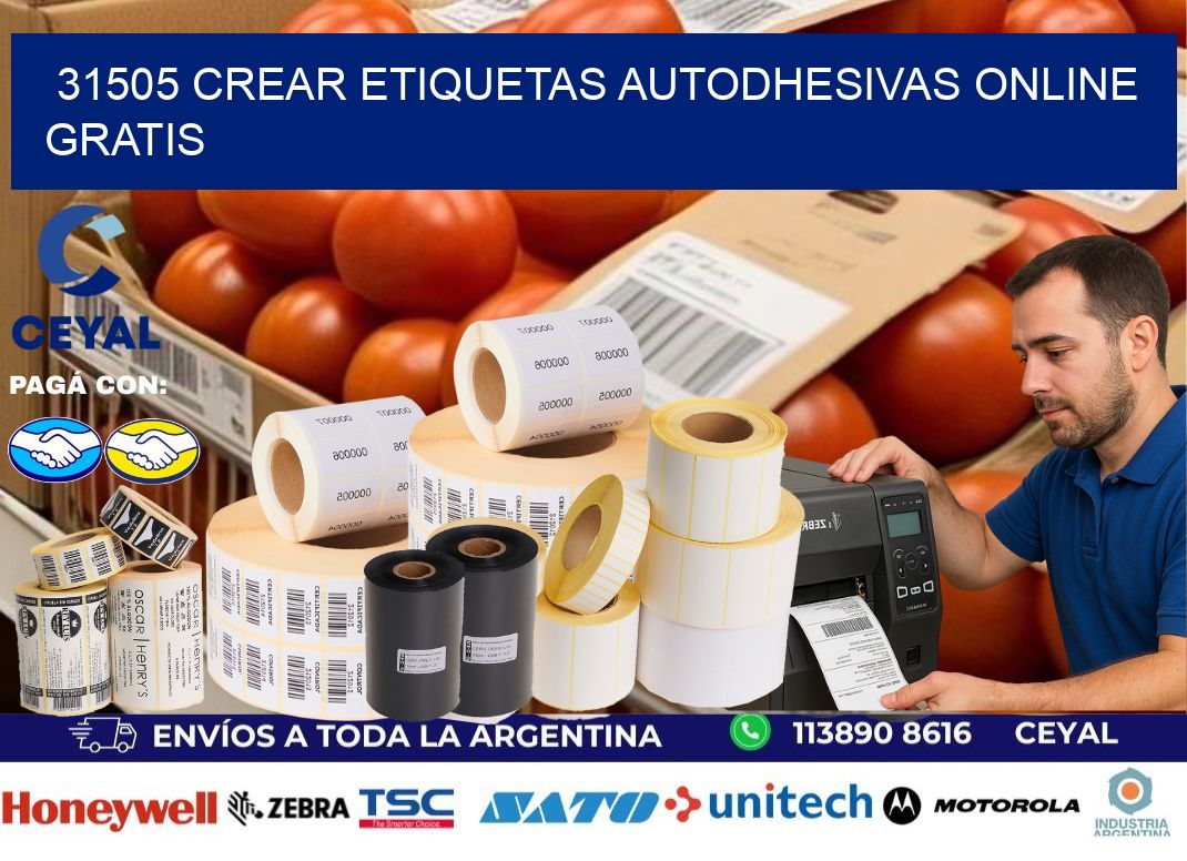31505 Crear etiquetas autodhesivas online gratis